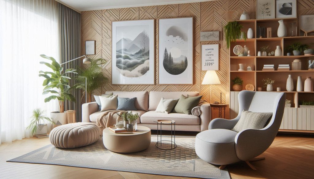 nice and tidy cozy looking living room